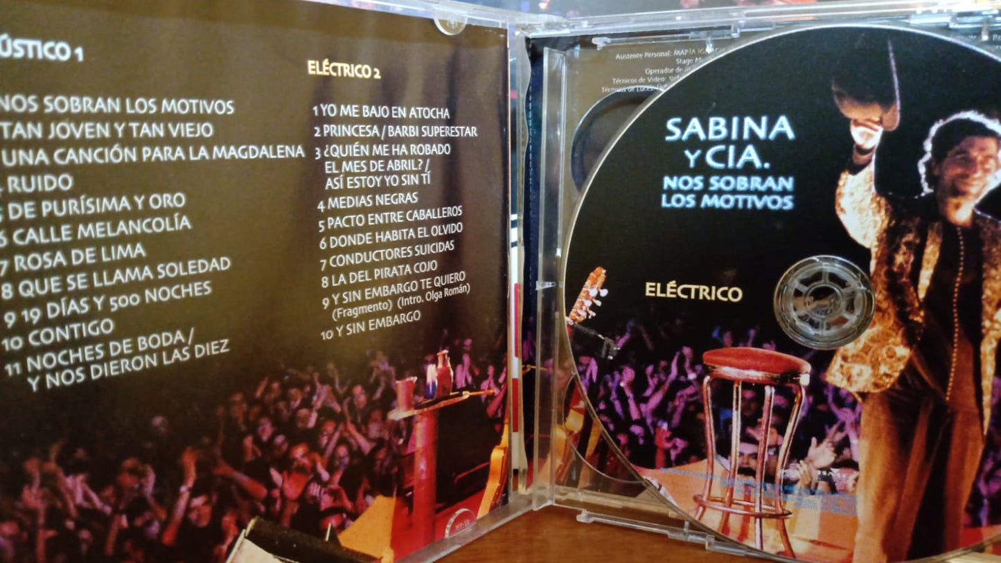 Sabina Y Cía. – Nos Sobran Los Motivos. Cd doble en buen estado. tienda de discos en méxico formato muerto