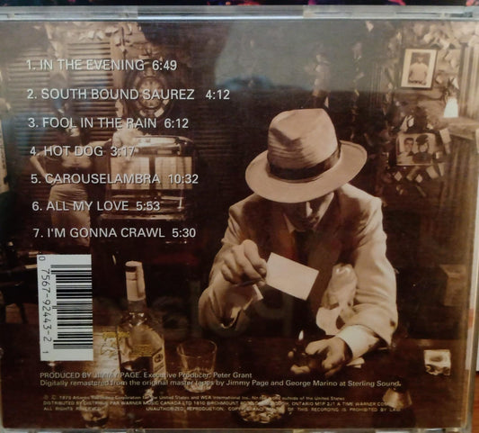 Led Zeppelin – In Through the Out Door CD Importado • Buen Estado. tienda de discos en méxico formato muerto