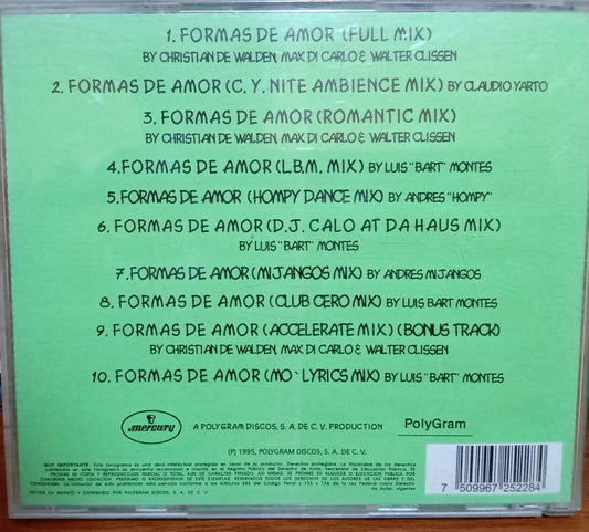 Caló – Formas De Amor Remixes. Cd en buen estado. tienda de discos en méxico formato muerto