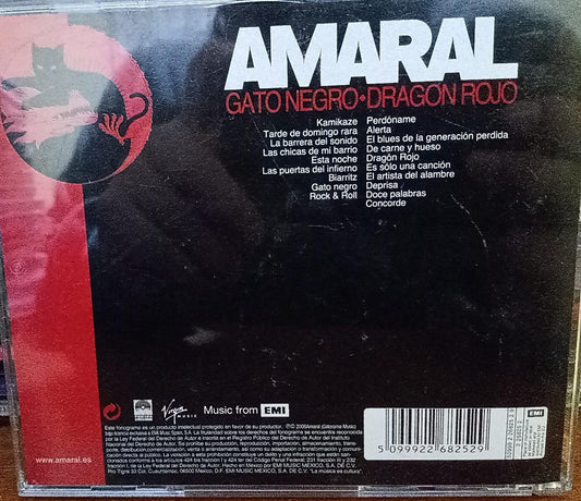 Amaral – Gato Negro / Dragón Rojo. Cd doble en buen estado. tienda de discos en méxico formato muerto