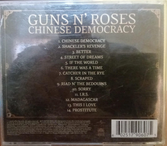 Guns N’ Roses – Chinese Democracy (CD nacional).