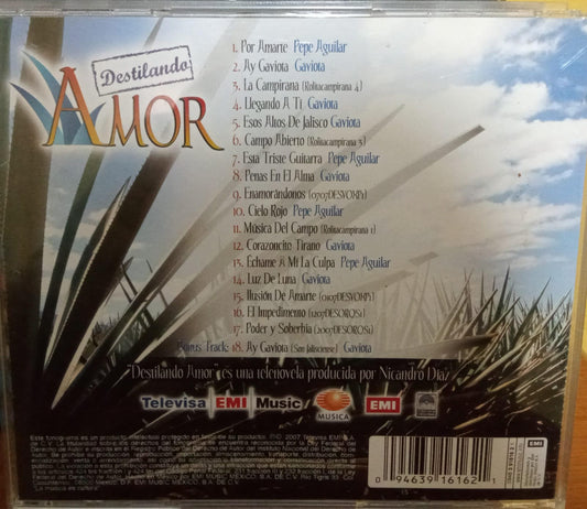 Varios – Destilando Amor. Cd en buen estado. tienda de discos en mñexico formato muerto