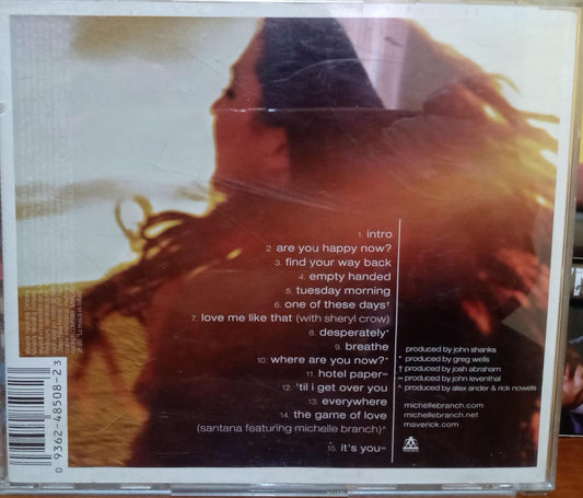 Michelle Branch – Hotel Paper. Cd en buen estado. tienda de discos en méxico formato muerto