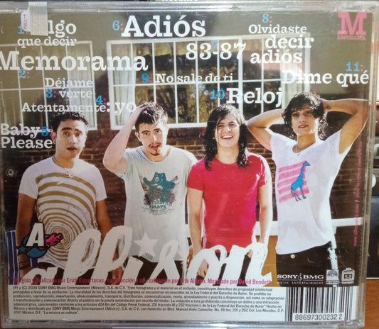 Allison – Memorama. Cd nuevo. tienda de discso en méxico formato muerto