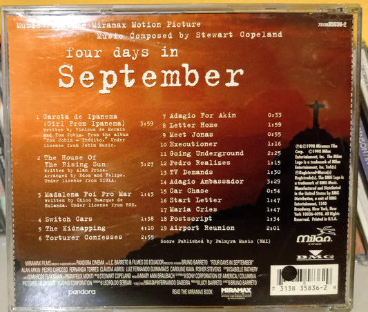 Stewart Copeland – Four Days In September. Cd en buen estado. tienda de discso en méxico formato muerto