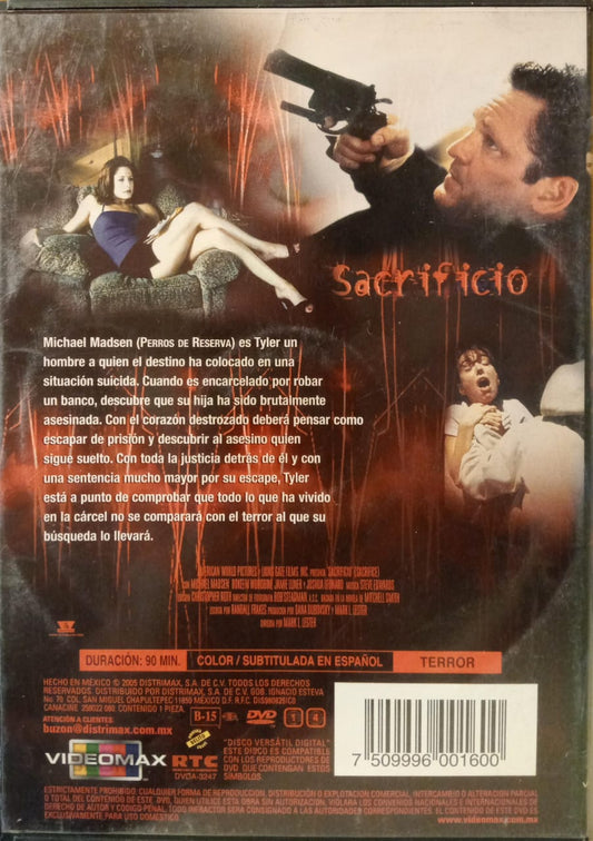 Sacrificio. DVD en buen estado. tienda de discos en méxico formato muerto