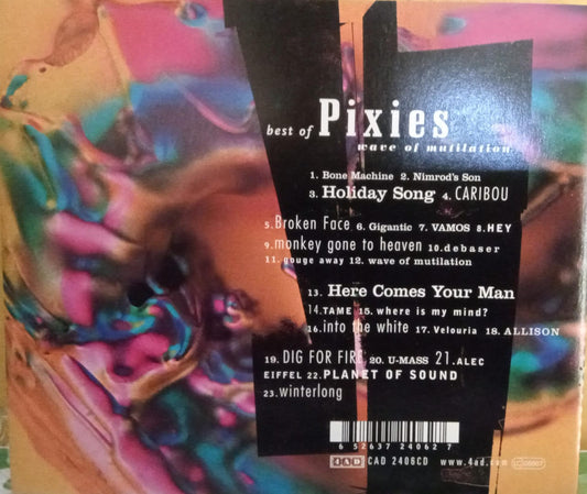 Pixies – Best Of Pixies (Wave Of Mutilation). Cd importado excelente estado. tienda de discos en méxico formato muerto