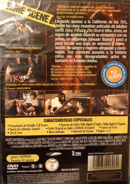 El Estrangulador de Hillside - The Hillside Strangler. DVD. tienda de discso en méxico formato muerto
