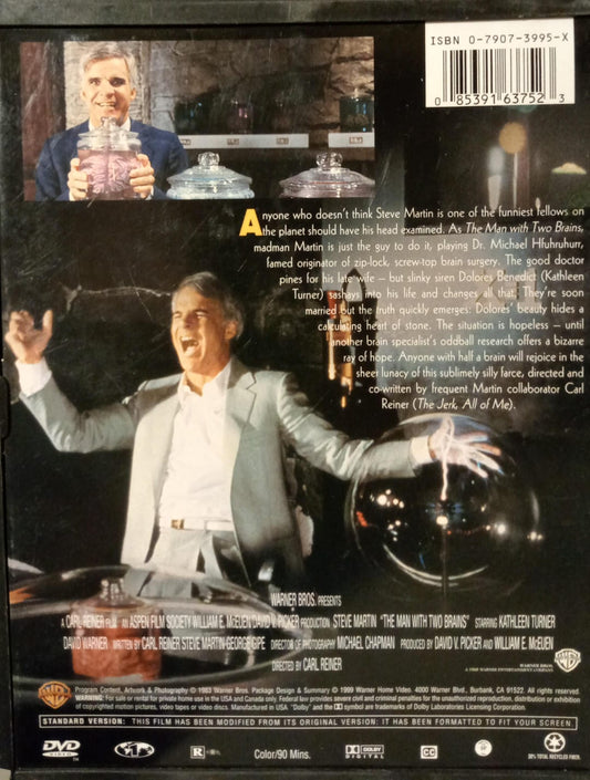 The Man With Two Brains. DVD. en buen estado. tienda de discos en méxico formato muerto