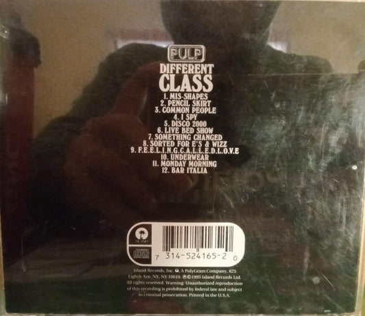 Pulp – Different Class (CD Importado). tienda de discos en méxico formato muerto