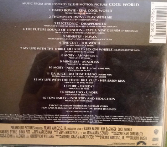 Varios – Songs From The Cool World (OST Soundtrack). Cd en buen estado. tienda de discos en méxico formato muerto