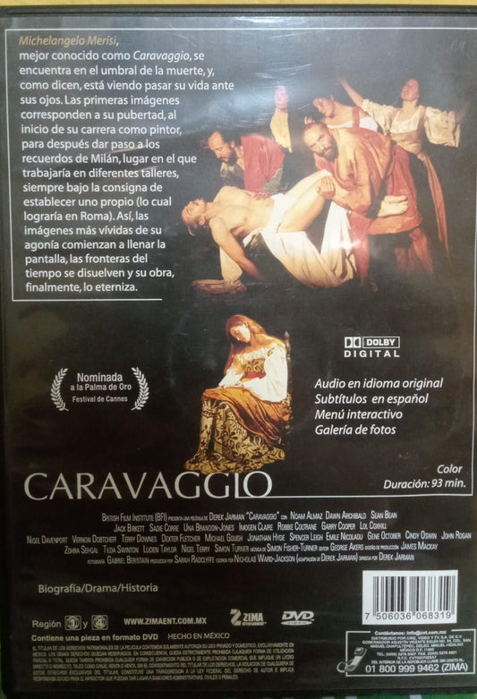 🎬 Caravaggio – de Derek Jarman. DVD. tienda de discos en méxico formato muerto