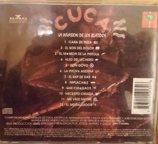 Cuca – La Invasión De Los Blátidos. Cd. tienda de discos en méxico formato muerto