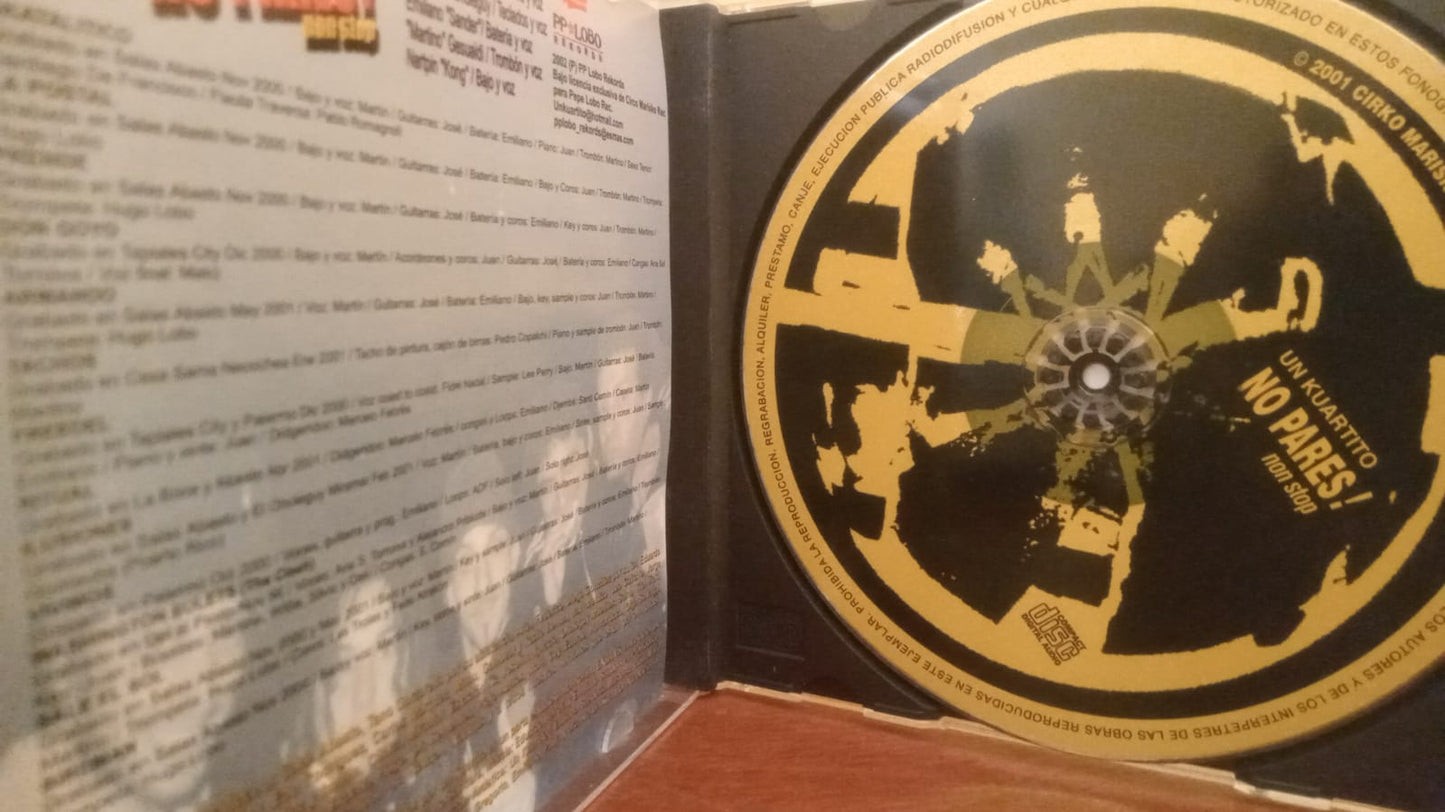 Un Kuartito – No Pares! Non Stop. Cd buen estado. tienda de discos en méxico formato muerto