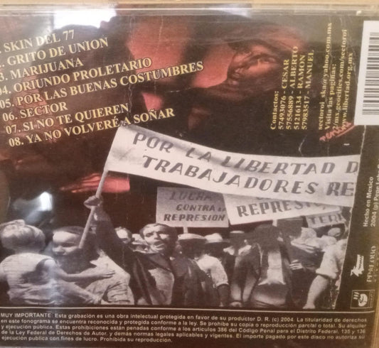Sector Oi! – Grito De Unión. Cd en buen estado. tienda de discos en méxico formato muerto