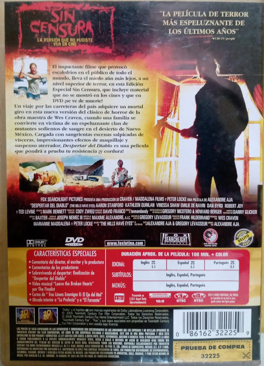 The Hills Have Eyes (2006) – El despertar del diablo. DVD nacional en buen estado. tienda de discos en méxico formato muerto