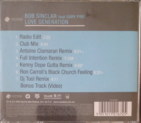 Bob Sinclar – Love Generation. CD en buen estado. tienda de discos en méxico formato muerto