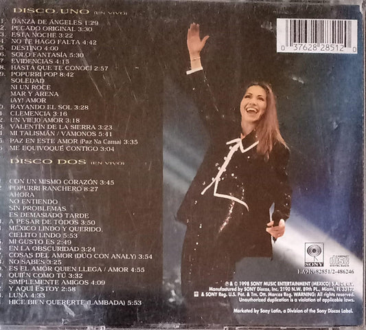 Ana Gabriel – En La Plaza De Toros México. Cd doble en buen estado. tienda de discso en méxico formato muerto