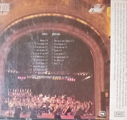 Juan Gabriel. En El Palacio De Bellas Artes. Cd doble 1ra edición. tienda de discso en méxico formato muerto