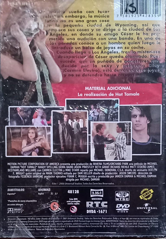 Hot Tamale La Intriga Randy Spelling Pelicula Dvd nuevo. tienda de discos en méxico formatoi muerto