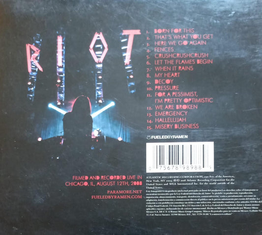 Paramore – The Final Riot!. CD, DVD en buen estado. tienda de discos en méxico formato muerto