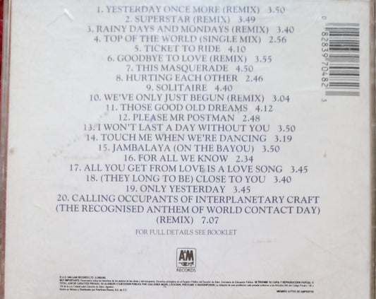 Carpenters – Their Greatest Hits. Cd en buen estado. tienda de discos en méxico formato muerto