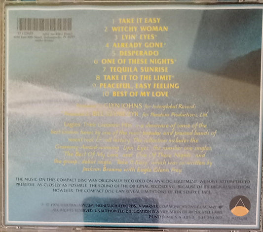 Eagles – Their Greatest Hits 1971-1975. Cd importado en buen estado. tienda de discos en méxico formato muerto
