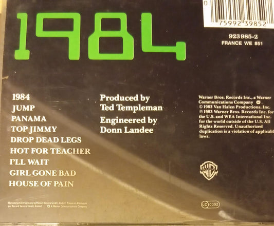 Van Halen – 1984 (CD importado) tienda de discos en méxico formato muerto