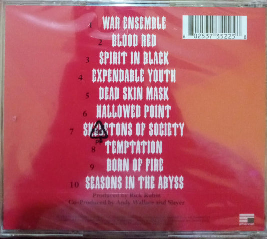 SLAYER – Seasons in the Abyss (CD Nuevo). tienda de discos en méxico formatomuerto