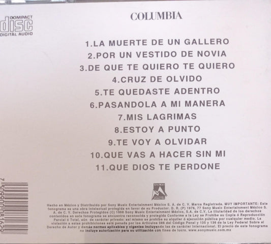 Vicente Fernández – La Muerte De Un Gallero. Cd. tienda de discos en méxico formato muerto