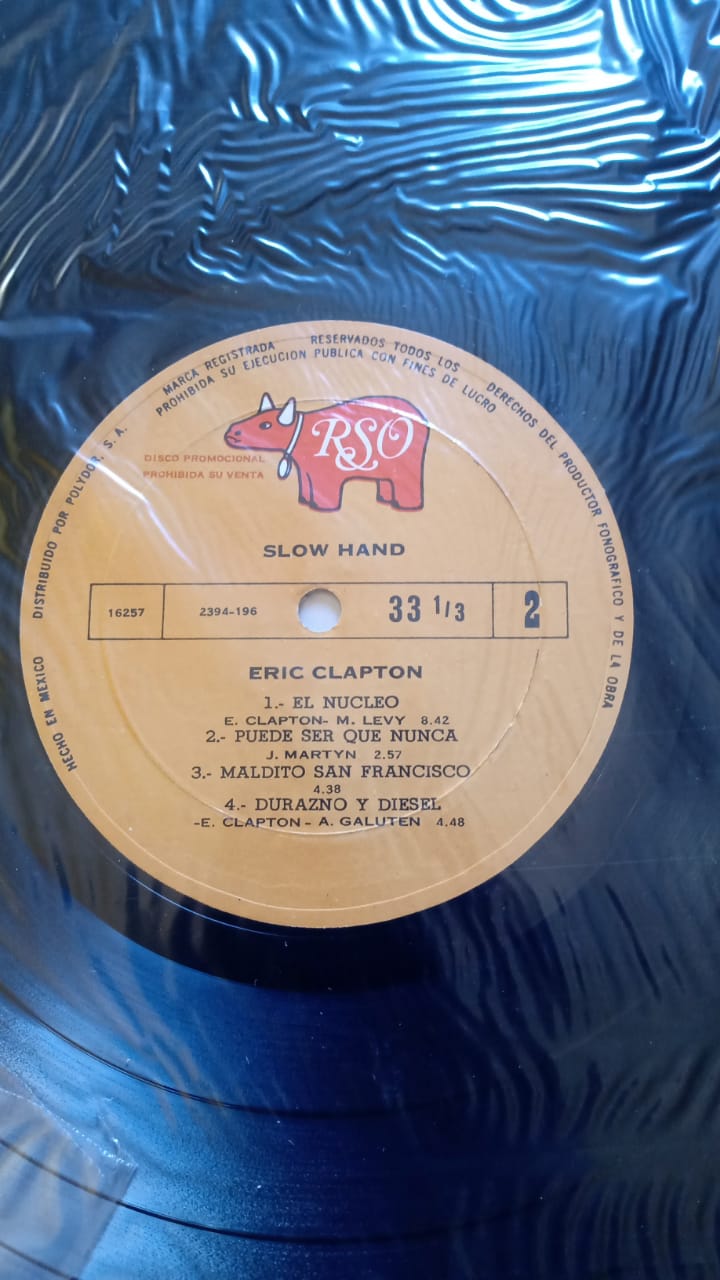 Eric Clapton – Slowhand. Vinilo nacional 1978.