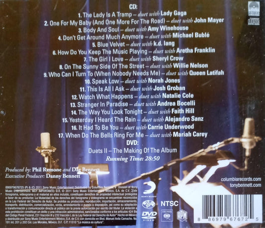 Tony Bennett – Duets II. Cd y DVD en buen estado.