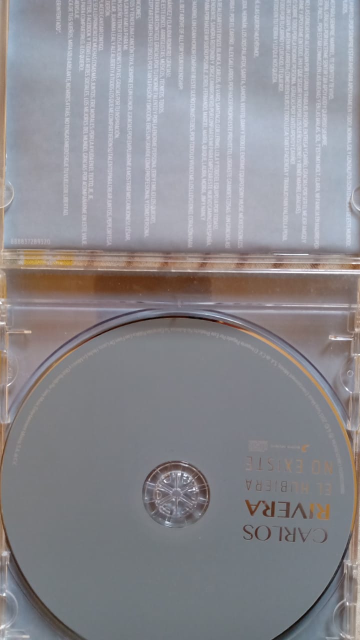 Carlos Rivera – El Hubiera No Existe. Cd.