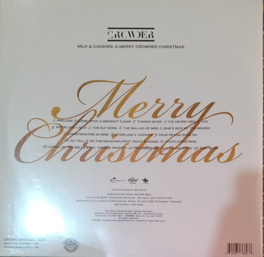 Crowder – Milk & Cookies: A Merry Crowder Christmas. Vinilo nuevo.