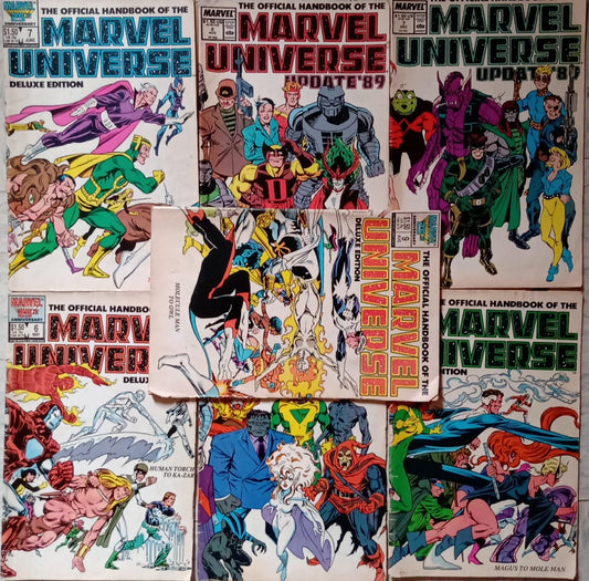 The Official Handbook of the Marvel Universe. 7 números 1989.