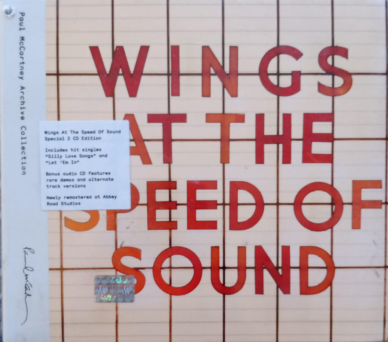 Wings – At the Speed of Sound. Cd nuevo.