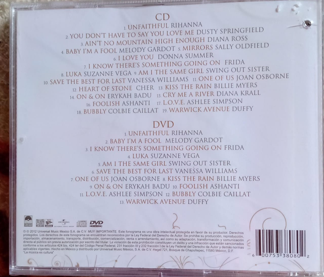 Woman Sound And Vision. CD y DVD. Nuevo.