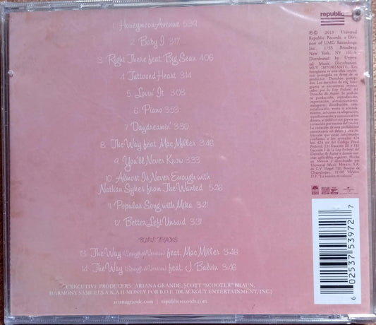Ariana Grande – Yours Truly (CD nuevo).