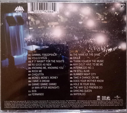 ABBA – Live At Wembley Arena. CD doble nuevo.