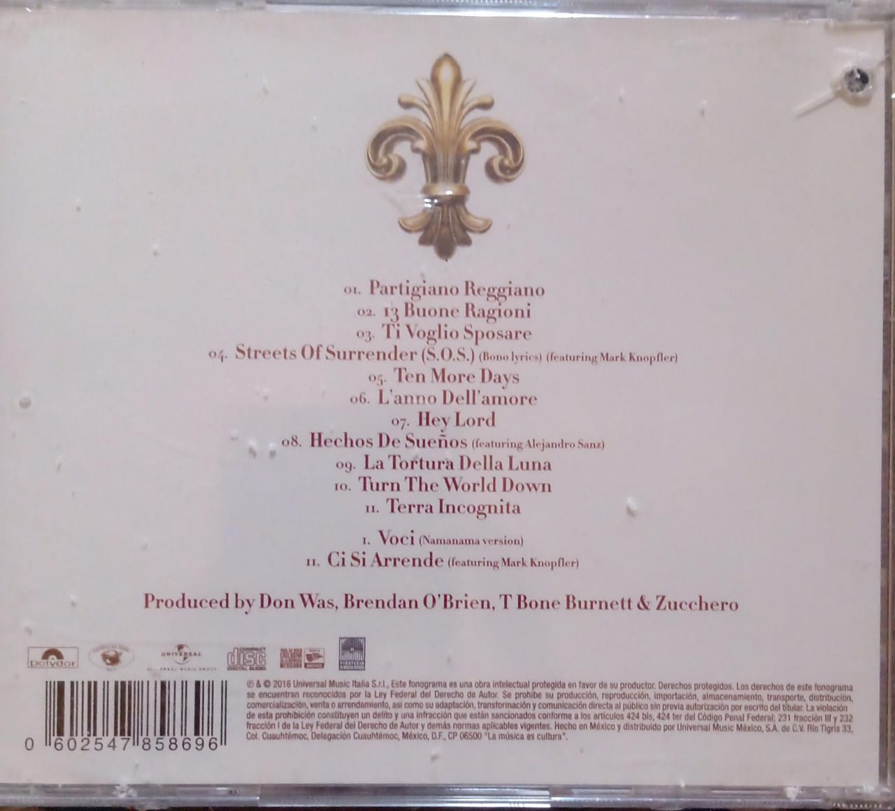 Zucchero – Black Cat (CD nuevo).