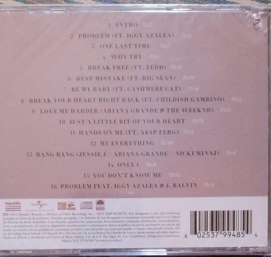 Ariana Grande – My Everything (CD nuevo).