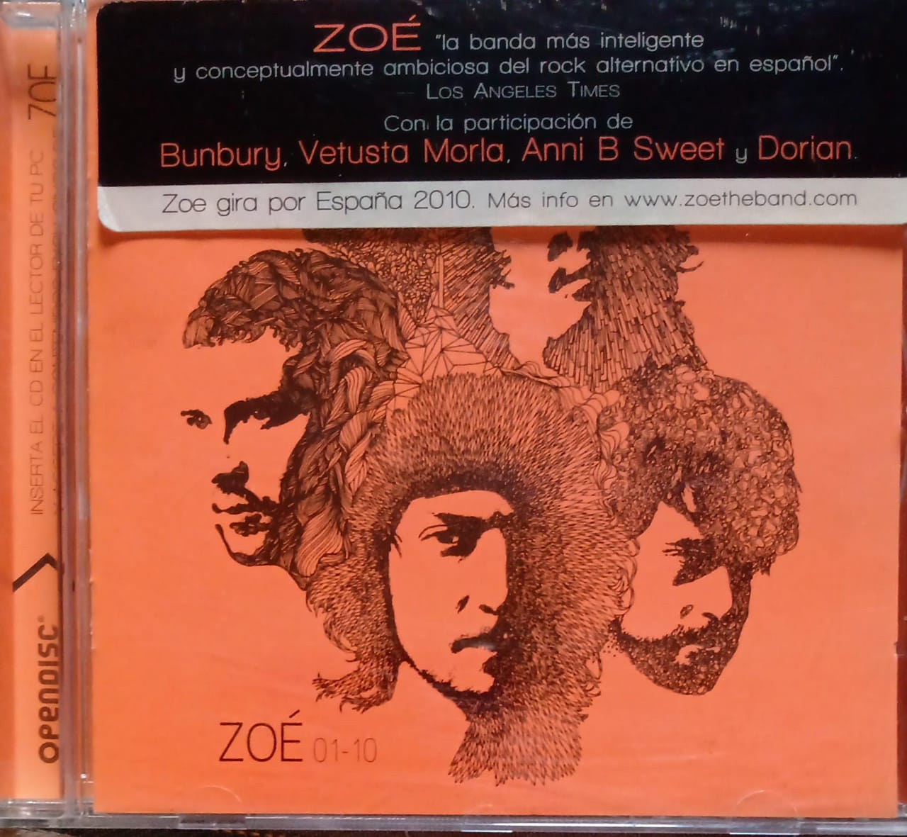 Zoé – 01-10. CD excelente estado.