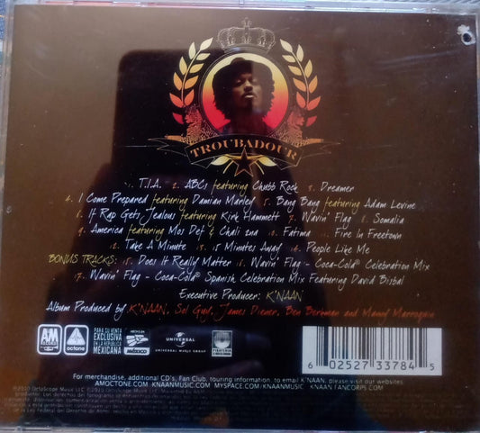 K'naan – Troubadour. CD.