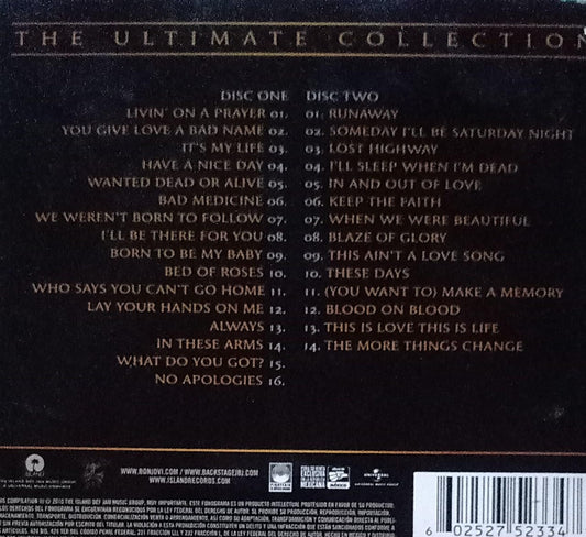 Bon Jovi – Greatest Hits CD doble en excelente estado.