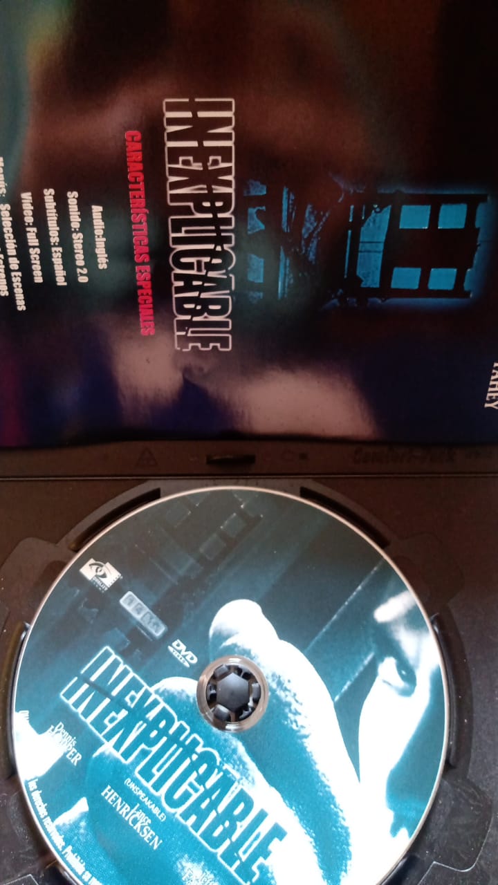 Inexplicable (Unspeakable) — DVD nacional.