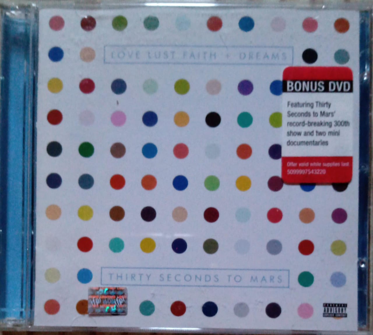 Thirty Seconds To Mars – Love Lust Faith + Dreams. Cd y DVD excelente estado.