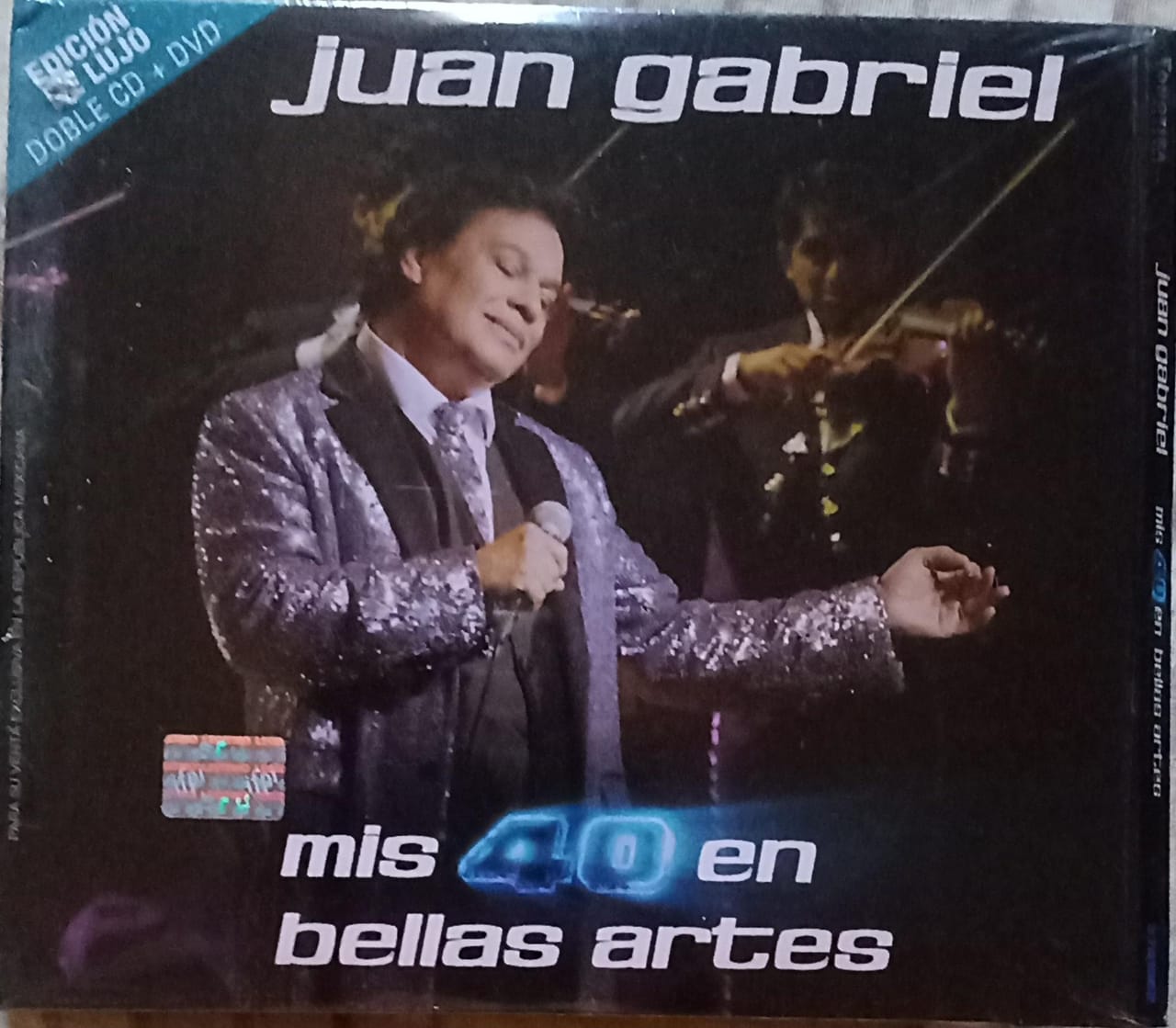 Juan Gabriel – Mis 40 En Bellas Artes. Cd doble y DVD nuevos.