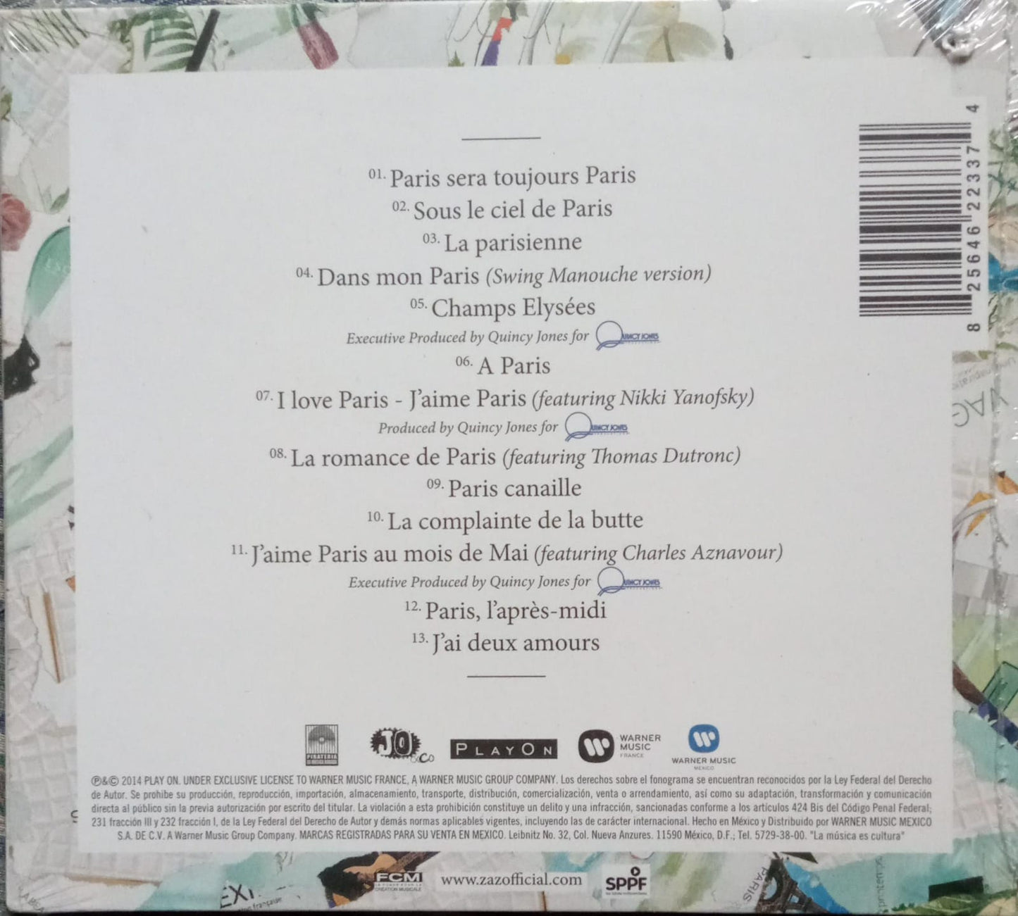 Zaz – Paris. Cd nuevo.