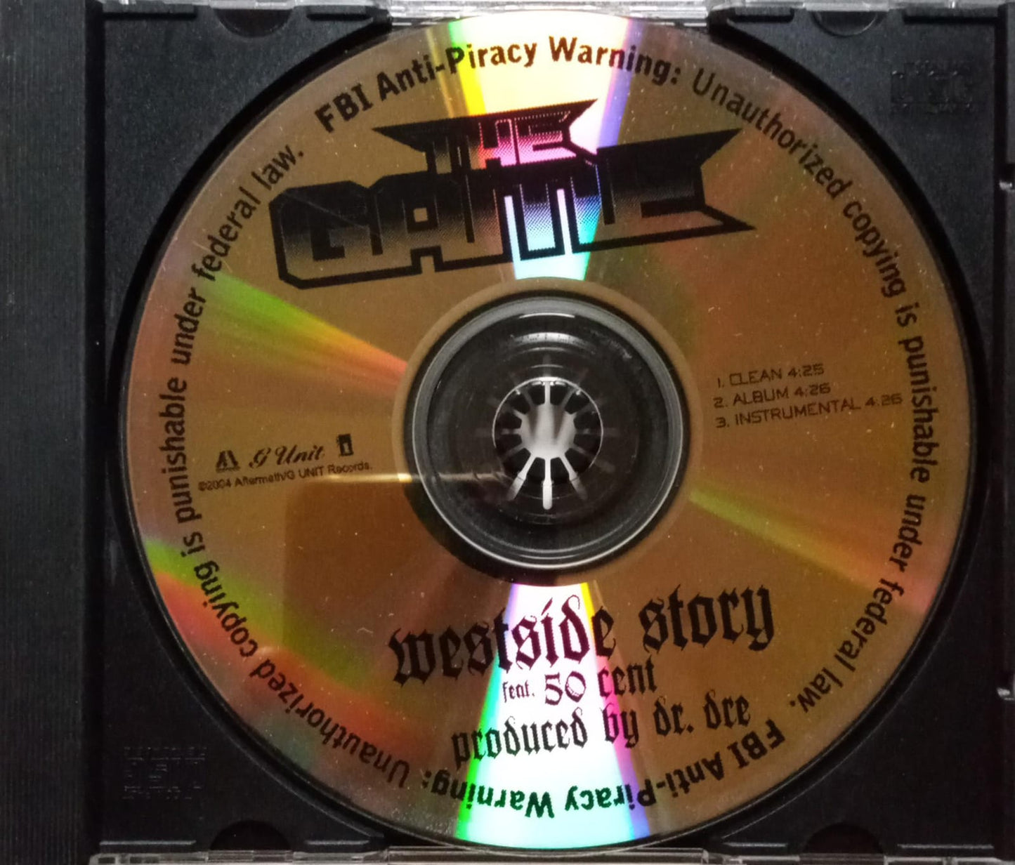 The Game Feat. 50 Cent – Westside Story. Cd single excelente estado.