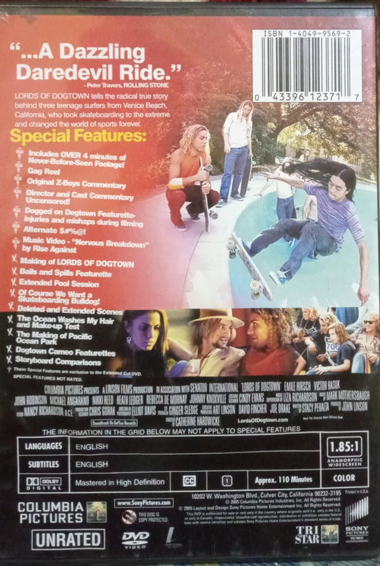 Lords of Dogtown. DVD.